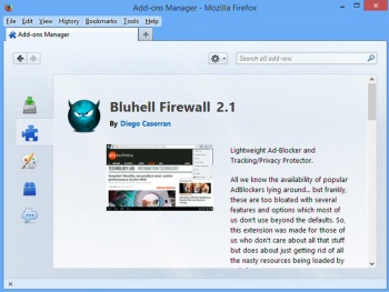 Bluhell Firewall � ����������� ����������� ������� ��� �������� Firefox