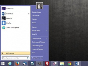 Classic Shell 4.1.0 ���������� ���� ����� � Windows 8.1 Update
