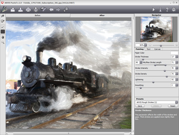 ����� ��������� AKVIS Pastel 1.0: ������� �������� �� ����������