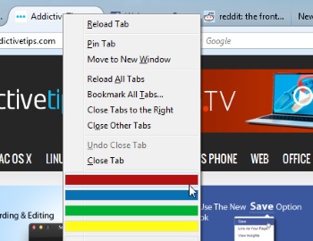 Tab Colors ��� Firefox ������� ������ ����� ����� ������ �������