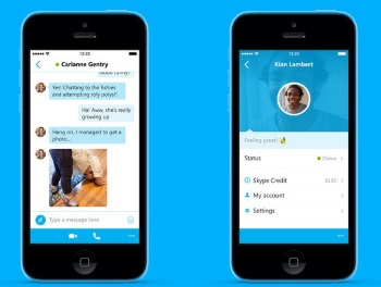 Skype ��� iOS 8 ������� ��������� ������������� �����������