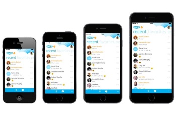 Microsoft ��������� Skype 5.6 ��� iPhone 6