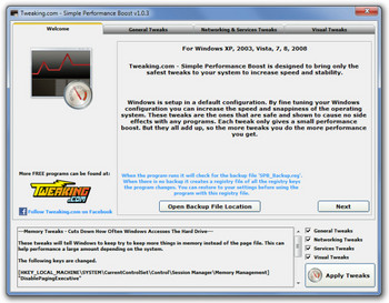 Simple Performance Boost � ����� ������ ��� ����������� ������ Windows