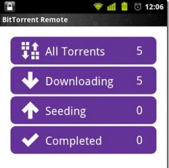 BitTorrent Remote for Android � ���������� �������-�������� � ������ ���������