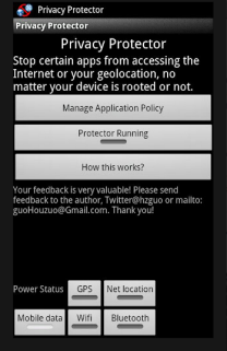 Privacy Protector � ����������� ���������� ������������ Android-����������