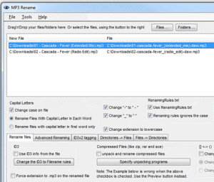 Mp3 Rename � ������ ���������� ��� �������������� �����-������