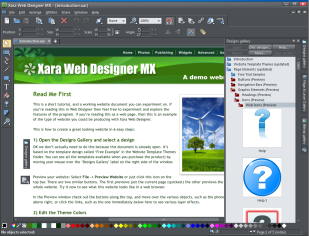 Xara Web Designer MX 8 � ����� ������ ����������� ������������ web-������