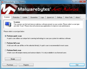Malwarebytes Anti-Malware 1.61 � ������ ���������� �� ����������� ����������