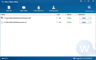 Wise Folder Hider ������� ������ ����� �� ����������� ����