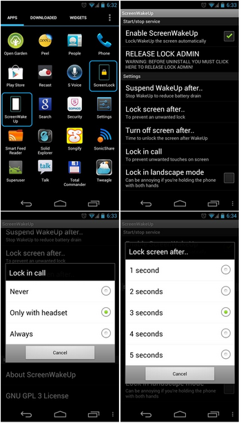 ScreenWakeUp � ���������� ���������� ������ �� Android-���������