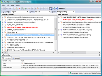 Rapid Environment Editor 6.1 � ������� ��� �������� ���������� ����� � Windows