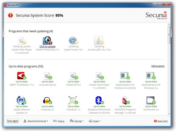 Secunia PSI 3.0 � ������������������ ��������� ����������� ����������� � Windows