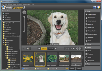 ������������ Ashampoo Photo Optimizer 5 � ����� ��������� � ������ ���������