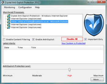 Crystal Anti-Exploit Protection � ���������������� ������ �� ������� ����� ��� ������ ��