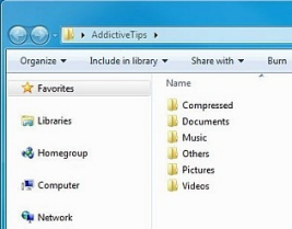 ������� File Arranger ����������� ���������� � ��������� �����