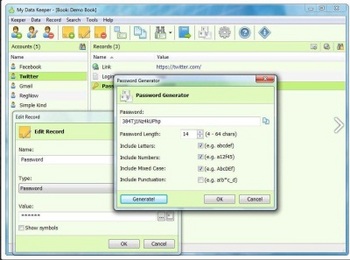 My Data Keeper - ��������� � ��������� �������