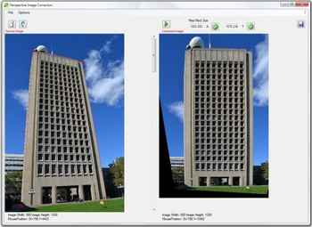 PerspectiveImageCorrection � ����������� ����������� �� �������� �������