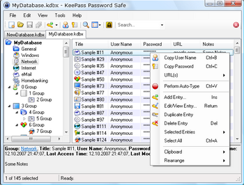 KeePass 2.21 � ����������� ������ ����������� ��������� �������