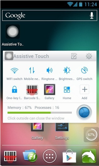 Easy Touch For Android � ������� ������ � ����������� � ���������� ���������� ����������