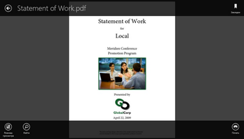 Adobe Reader Touch 1.1.7 � ����������� ������ ����������� PDF-������