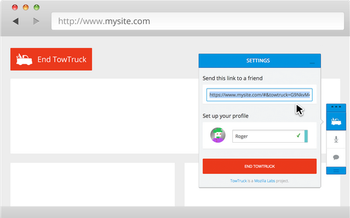 Mozilla TowTruck � ������������ ������ � �������� ������� �� ����� web-�����