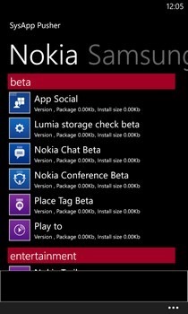 SysApp Pusher ������ ��� ����� ������ OEM-���������� � Windows Phone Store