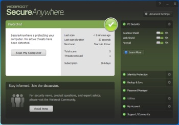 �������� ��������� Webroot SecureAnywhere ������ ������������ iOS � Android 