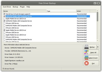 Free Driver Backup � ������� ��������� ����������� ���������
