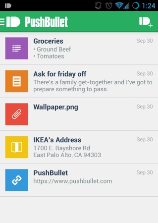 PushBullet � �������  �������� �������� �� Android-����������