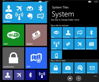 System Tiles ���������� ������������ ������ � ���������� Windows Phone 8 