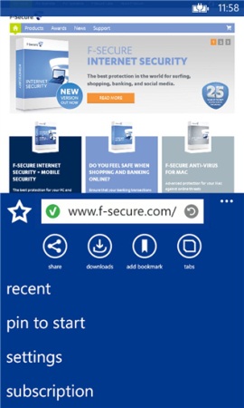 F-Secure ��������� ���������� ������� ��� ���������� Windows Phone 8