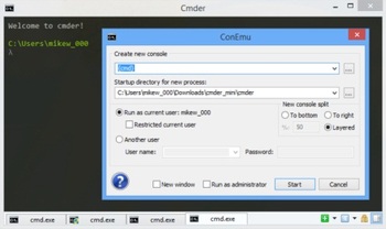 Cmder ������� ������������� �������� ��������� ������