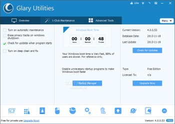 Glary Utilities �������� ������� � Windows 8.1 