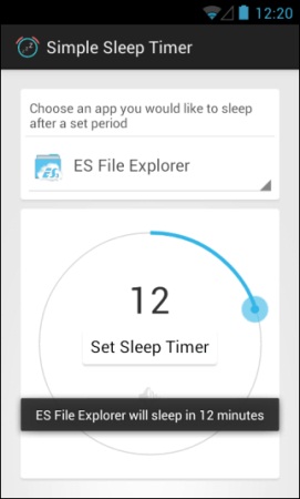 ������������� ������� ���������� ����� �������� ����� ������� Super Simple Sleep Timer for Android