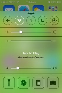 Gesture Music Controls � ���������� ������� � ������� ������ �� iOS 7