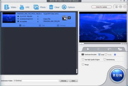 ������� WinX HD Video Converter Deluxe
