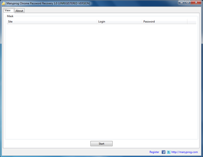  Manyprog Chrome Password Recovery