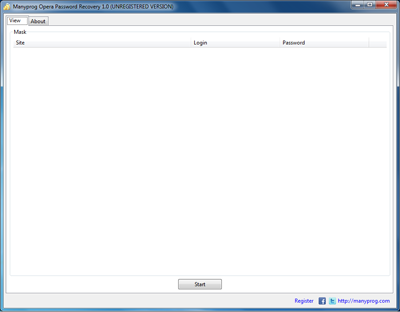 ������� Manyprog Opera Password Recovery