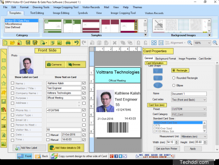  Visitor ID Card Gate Pass Management