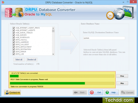  Oracle to MySQL Database Converter