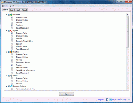 ������� Manyprog PC Cleaner