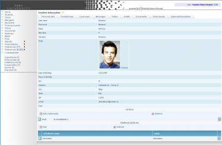  eUniversity learning management system