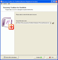 ������� OneNote Data Recovery Free