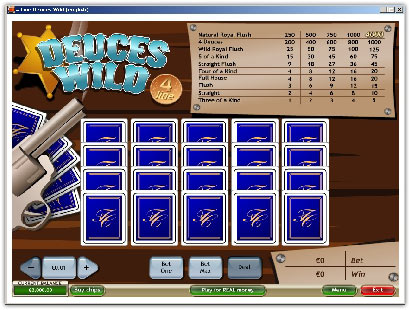  Titan 4-Line Deuces Wild Poker Online