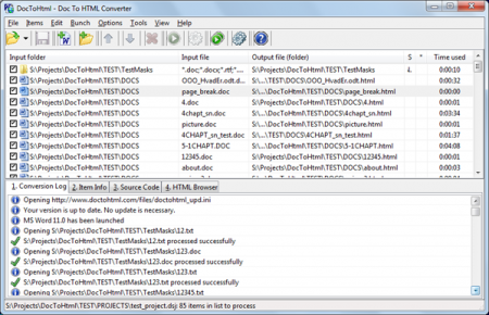 ������� DocToHtml - Doc to HTML Converter