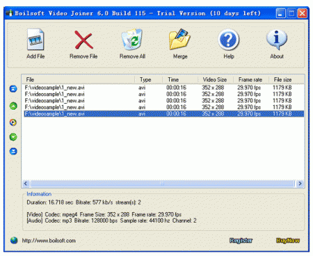 ������� Boilsoft Video Joiner