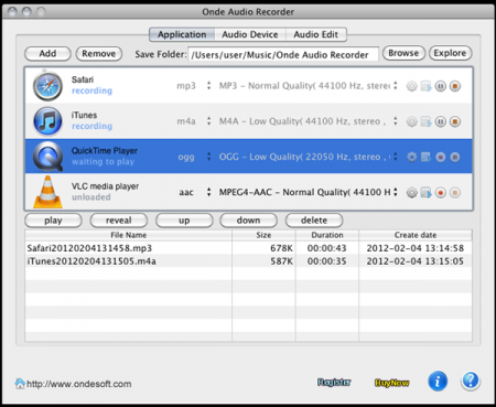  Onde Audio Recorder for Mac