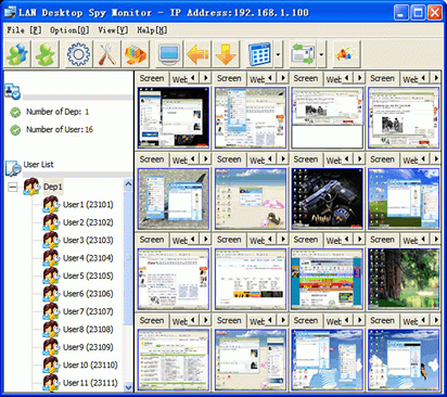  LAN Desktop Spy Monitor 