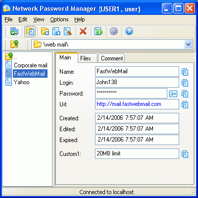 ������� Network Password Manager