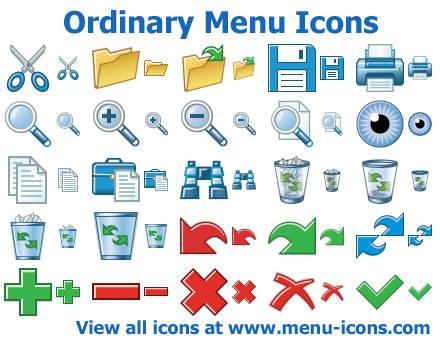  Ordinary Menu Icons